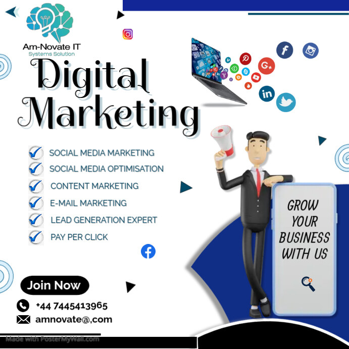 Digital Marketing Poster Template | PosterMyWall