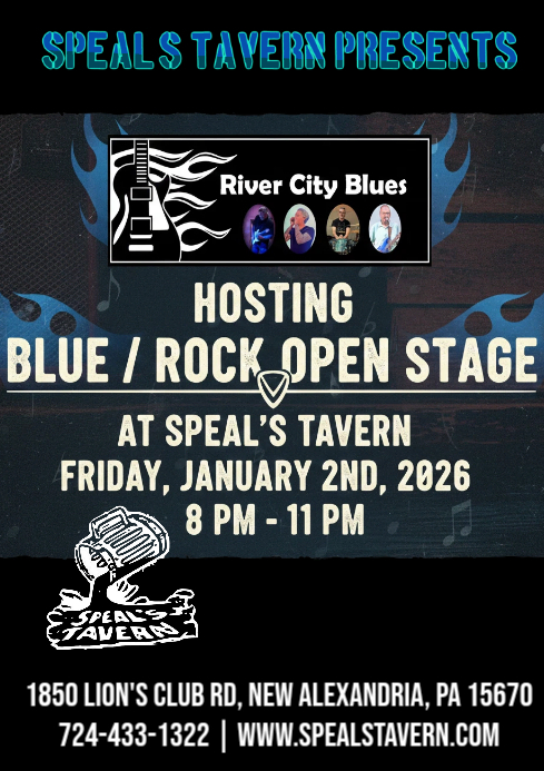 Blues/Rock Open Stage with RIVER CITY BLUES
