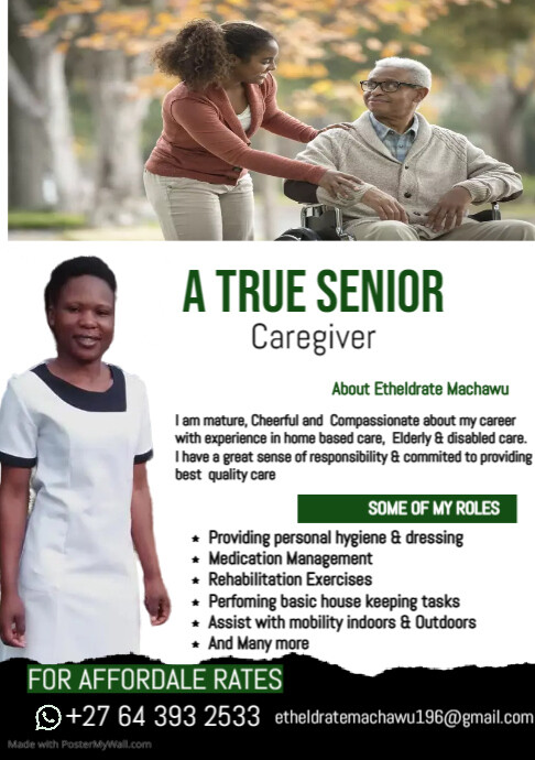 Happy Caregiver Template A5