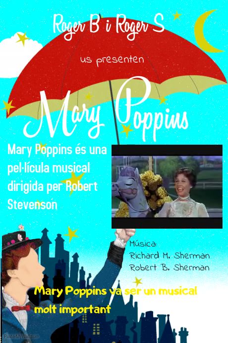 Copia de Mary Poppins Theater Poster Template