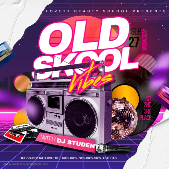 back to the 80s | PosterMyWall