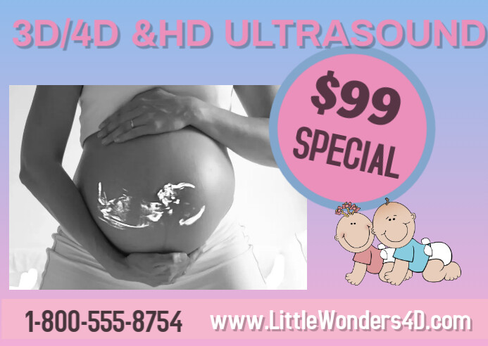 3d 4d Hd Ultrasound Iklan Surat Khusus Ob/gyn Templat | PosterMyWall