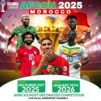 3d Afcon 2025 Morocco Instagram Post template