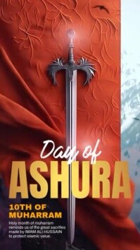 3d Ashura Instagram Story template