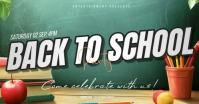 3d Back To School Facebook Shared Image Obraz udostępniany na Facebooku template