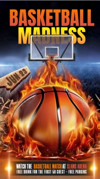 3d Basketball Madness Instagram Story Instagram-Story template