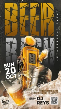 3d Beer Bash Party Instagram Story template