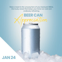 3d Beer Can Appreciation Day Instagram Post Instagram-bericht template