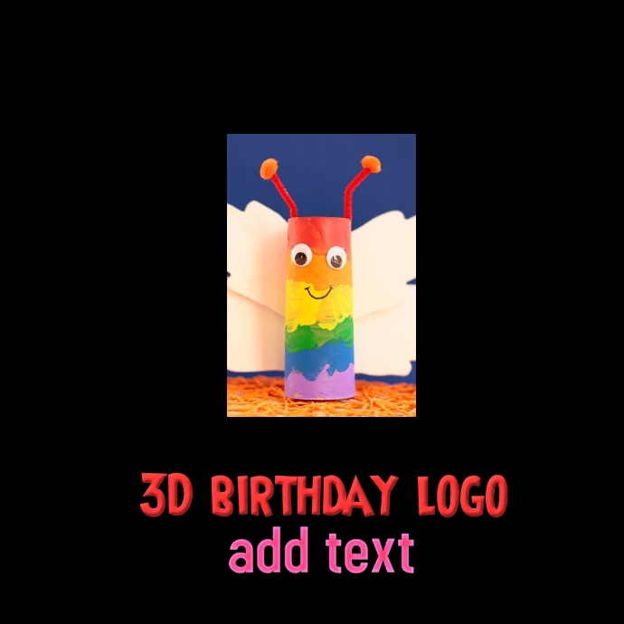 3D Birthday Cake Logo Design Template PosterMyWall 3d-birthday-cake-logo-design-template-postermywall