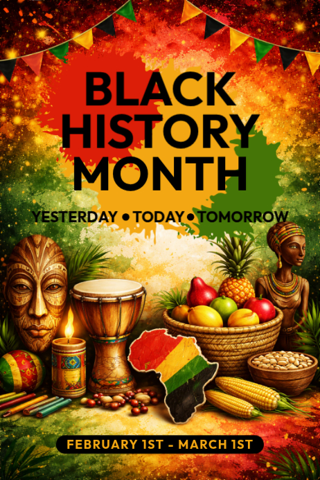 3d Black History Month Poster Template | PosterMyWall