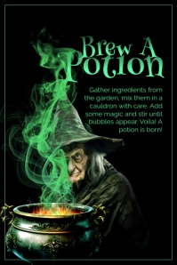3d Brew A Potion Day Poster template