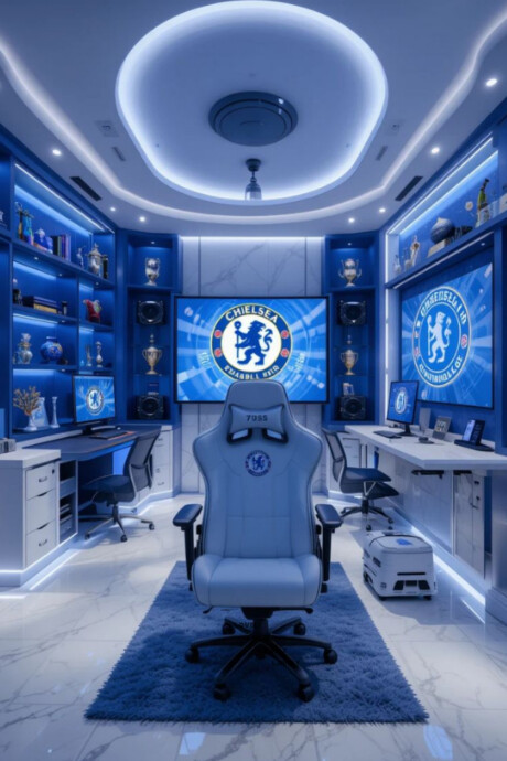 3d Chelsea Fc Ultimate Fan Cave Poster Template | PosterMyWall