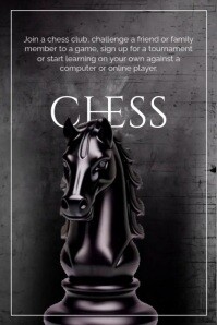 3d Chess Day Poster template