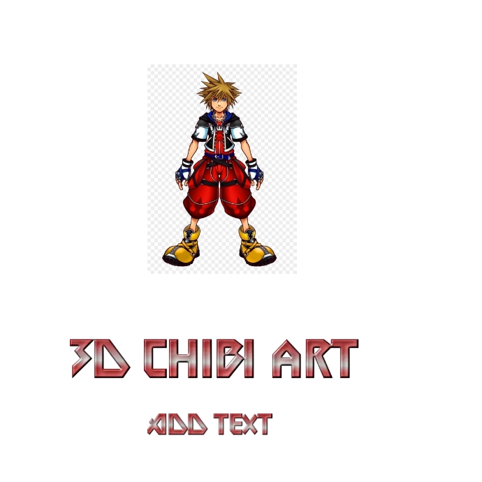 Computer Chibi Logo 3D Chibi art logo design template. | PosterMyWall