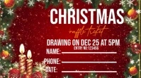 3d Christmas Raffle Ticket Digital Display (16:9) template