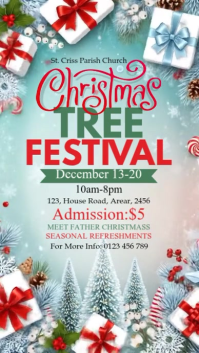 Azul Christmas Tree Festival Instagram Story Template