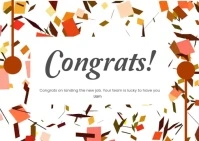 3d Congrats Celebration Flyer A6 template