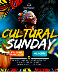 3d Cultural Day Sunday African Theme Heritage Culture Event Invitation Ads Social Media Flyer Templa Instagram Portrait template