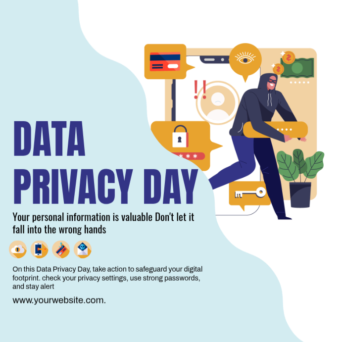 Plantilla de 3d Data Privacy Day Instagram Post | PosterMyWall