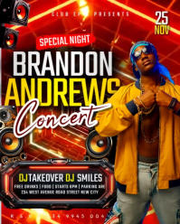 3d Dj Concert Live Artist Performance Music Festival Deejay Mix Event Advert Video Flyer Template Instagram Portrait