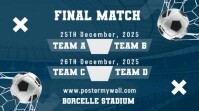 3d Final Match Football Poster  Digital Display (16:9) template