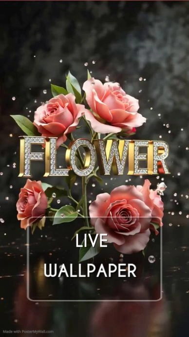 3d Flower Live Wallpaper Digital Display Video Template | PosterMyWall