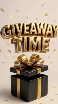 Hvid Giveaway Alert Digitalt display Template