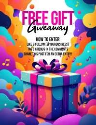 3d Giveaway Flyer (us Letter) template