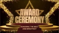 3d Golden Animated Star Award Ceremony Video  Digital Display (16:9) template
