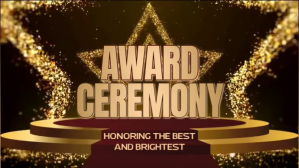 3d Golden Animated Star Award Ceremony Video  Digital Display (16:9) template