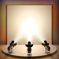 3d golden display podium mockup Instagram Post template