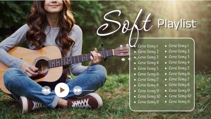 3D Guitar Playlist Thumbnail template