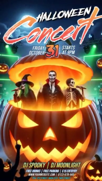 Halloween Concert История на Instagram Template