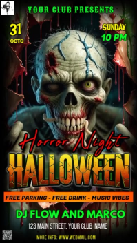 3d Halloween Horror Night Instagram Story Instagram Story template