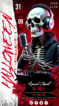 Halloween Karaoke Digital Display (9:16) template