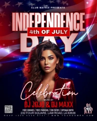 3d Independence Day Celebration  Instagram Portrait template