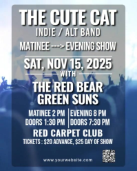 3d Indie/alt Live: Matinee To Evening Show Instagram Portrait template