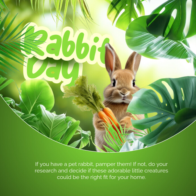 Copy of 3d International Rabbit Day Instagram Post | PosterMyWall