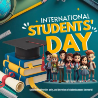 3d International Student's Day Instagram Post Iphosti le-Instagram template