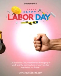 3d Labor Day Instagram Portrait template