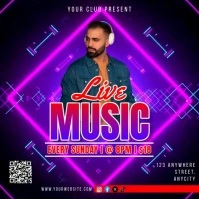 3d Live Music Pos Instagram template