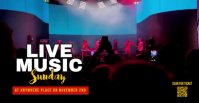 3d Live Music Sampul Acara Facebook template