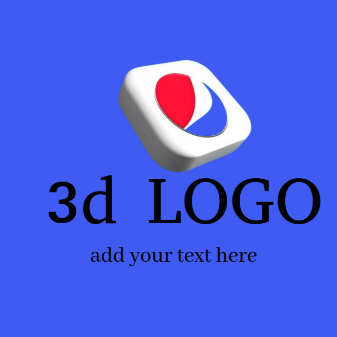 3d LOGO template