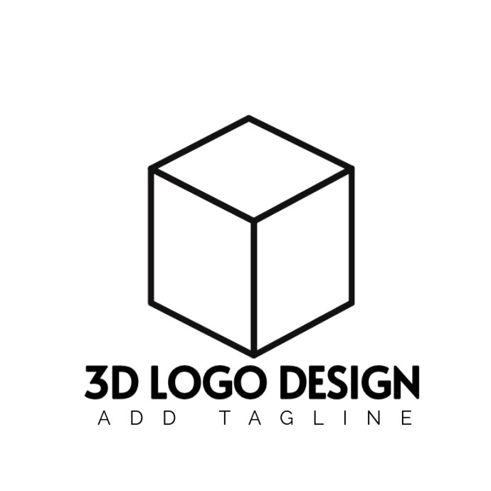 3d logo template