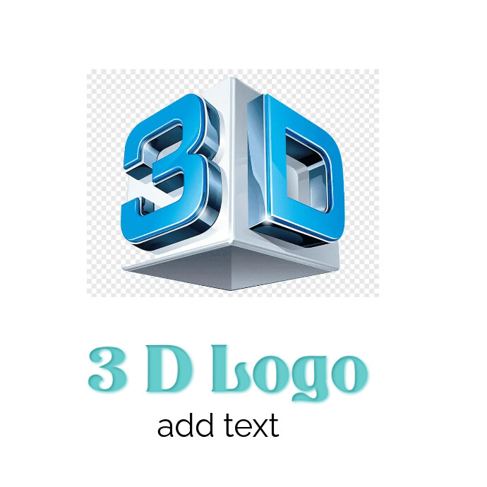 3D logo design template. | PosterMyWall