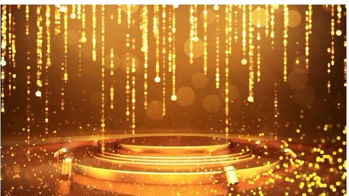 3d Luxury Editable Elegant Gold Podium Animation For Product Display Promo– Customizable Video Templ 数字显示屏 (16:9) template