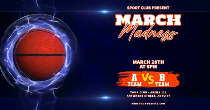 3d March Madness Gambar Bersama Facebook template