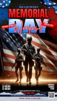 3d Memorial Day Instagram Story template