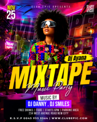 Negro Music Party Instagram Portrait Template