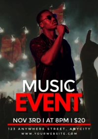3d Music Event A1 template